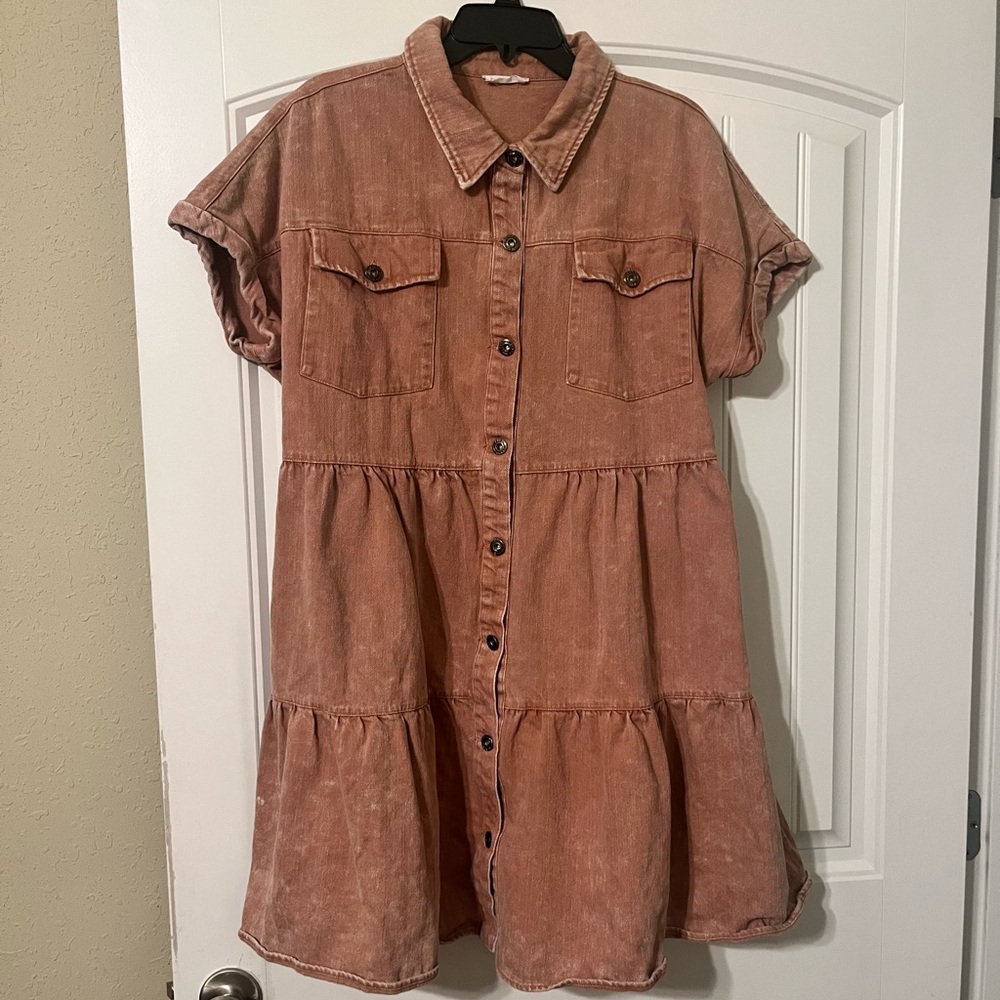Chic Soul Denim Dress 2xl